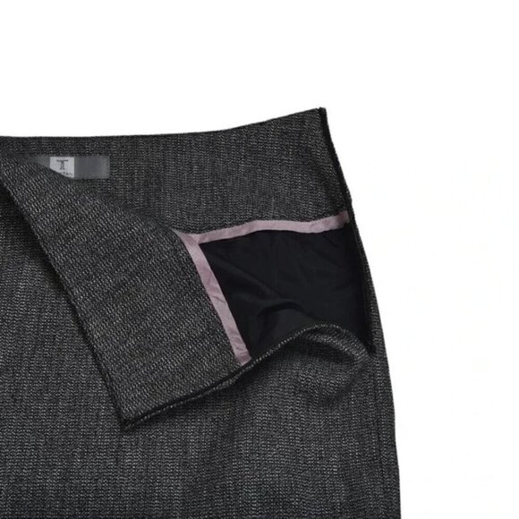Tristan Wool Blend Trumpet Midi Skirt Gray Size 8 - Picture 11 of 11